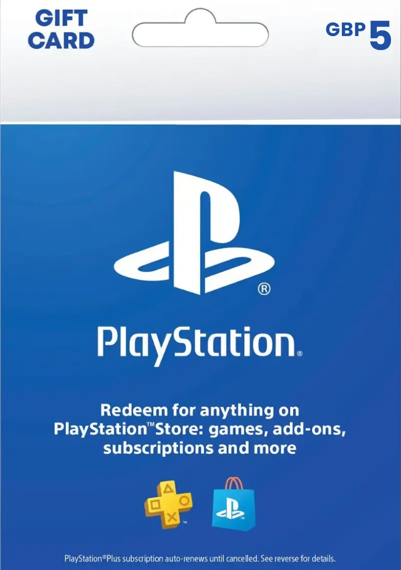PlayStation Store £5 GBP Gift Card (UK) - Digital Code