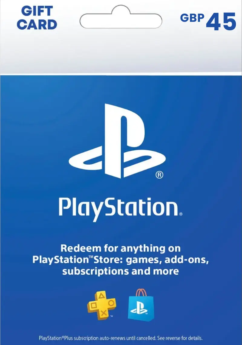 PlayStation Store £45 GBP Gift Card (UK) - Digital Code