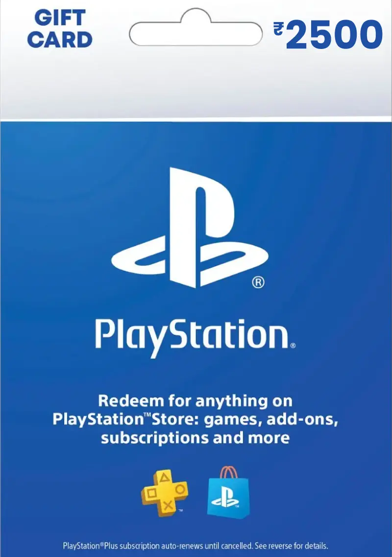 PlayStation Store ₹2500 INR Gift Card (IN) - Digital Code