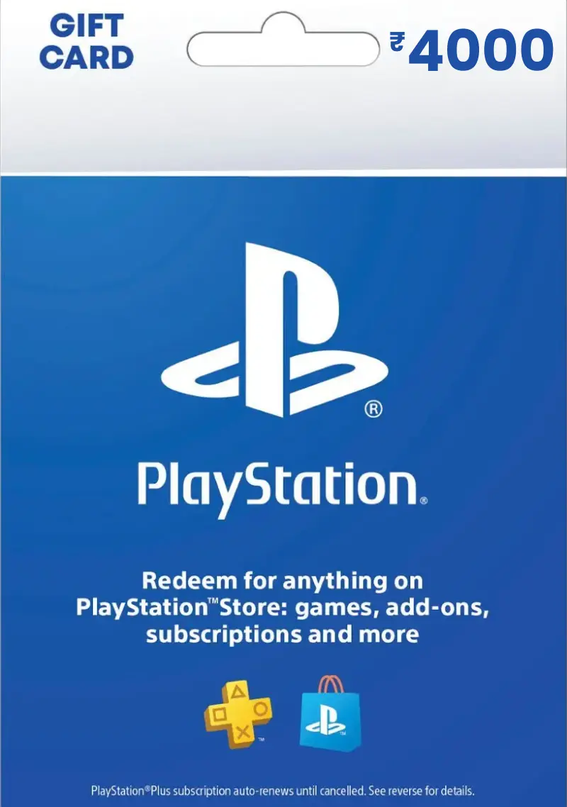 PlayStation Store ₹4000 INR Gift Card (IN) - Digital Code