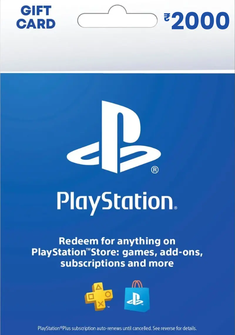 PlayStation Store ₹2000 INR Gift Card (IN) - Digital Code