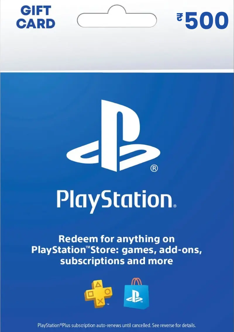 PlayStation Store ₹500 INR Gift Card (IN) - Digital Code