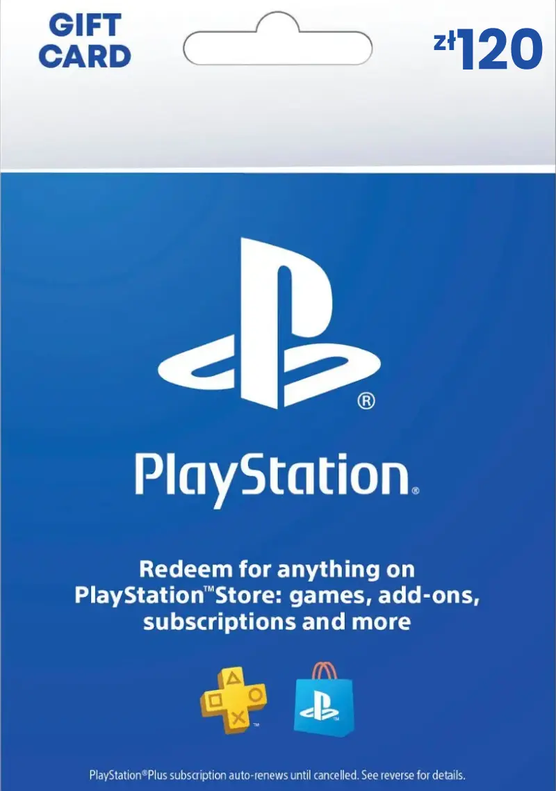 PlayStation Store zł120 PLN Gift Card (PL) - Digital Code