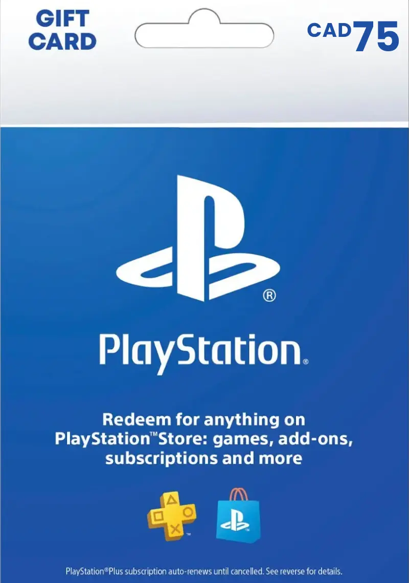 PlayStation Store $75 CAD Gift Card (CA) - Digital Code