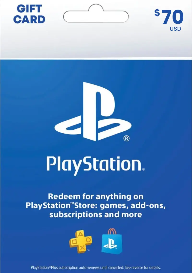 PlayStation Store $70 USD Gift Card (SA) - Digital Code