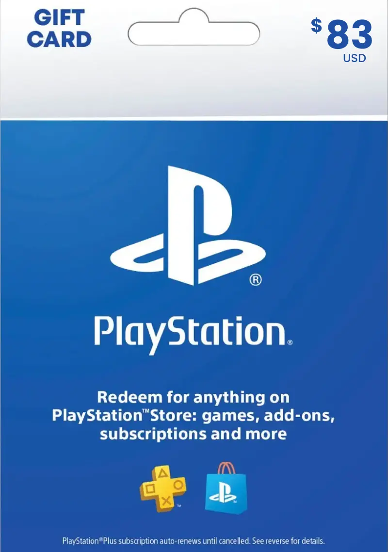 PlayStation Store $83 USD Gift Card (SA) - Digital Code