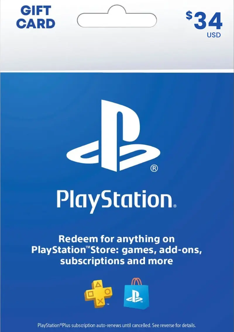 PlayStation Store $34 USD Gift Card (SA) - Digital Code