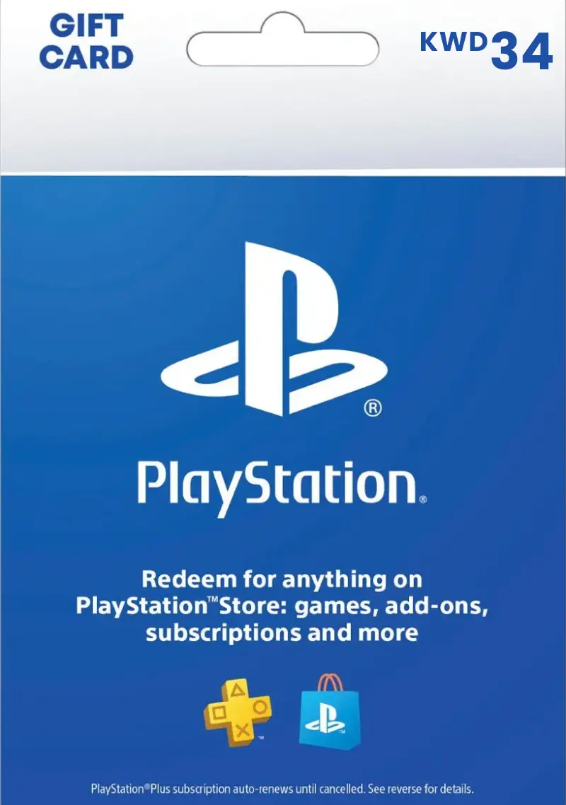 PlayStation Store 34 KWD Gift Card (KW) - Digital Code