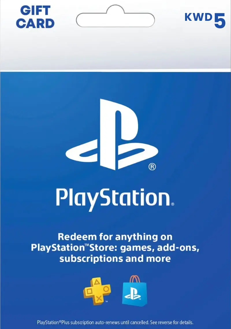 PlayStation Store 5 KWD Gift Card (Kuwait) - Digital Code