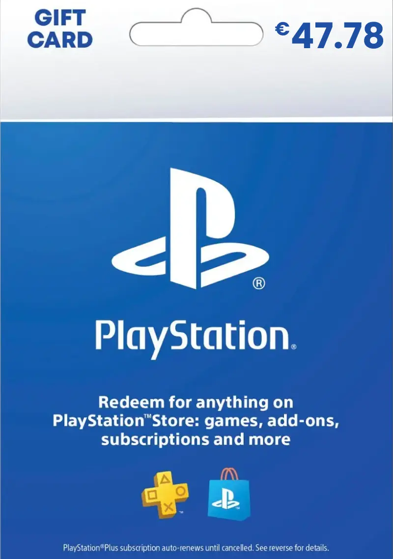 PlayStation Store €47.78 EUR Gift Card (HR) - Digital Code