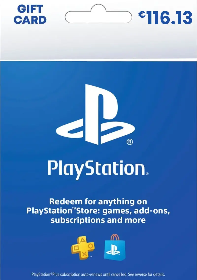 PlayStation Store €116.13 EUR Gift Card (HR) - Digital Code