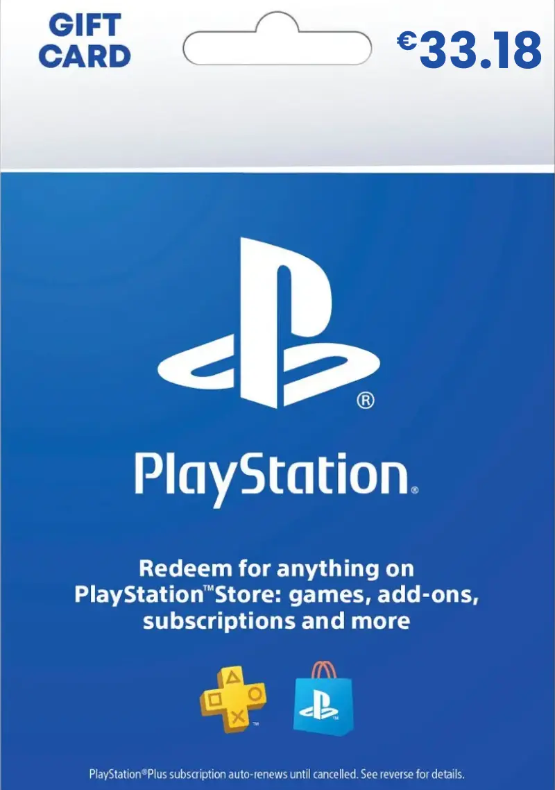PlayStation Store €33.18 EUR Gift Card (HR) - Digital Code