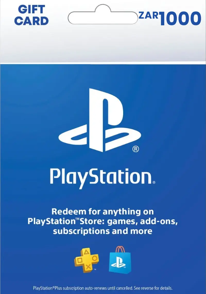 PlayStation Store 1000 ZAR Gift Card (ZA) - Digital Code