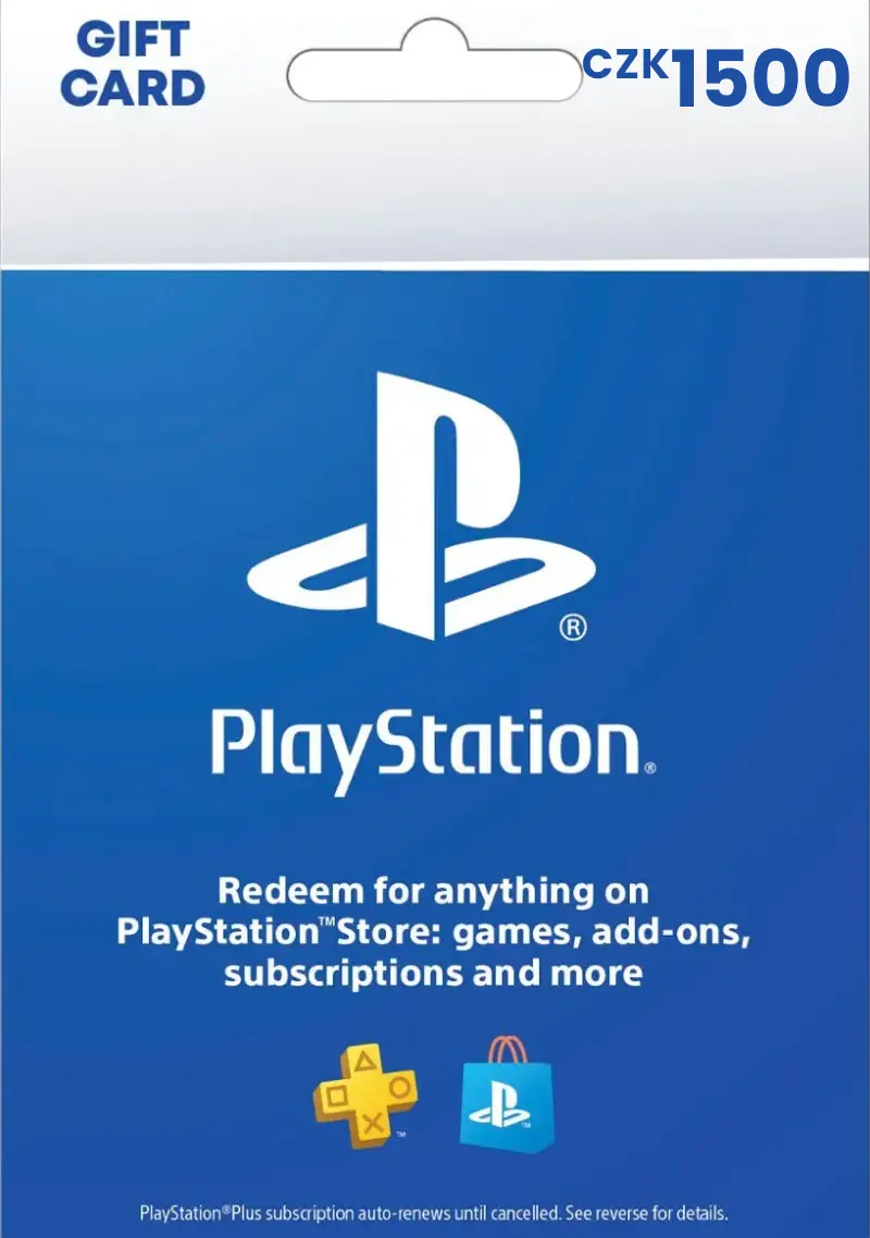 PlayStation Store 1500 CZK Gift Card (Czech Republic) - Digital Code