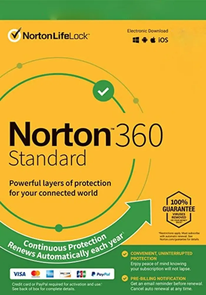 Norton 360 (Europe) (2023) 1 Device 1 Year + 10 GB Cloud Storage - Digital Key
