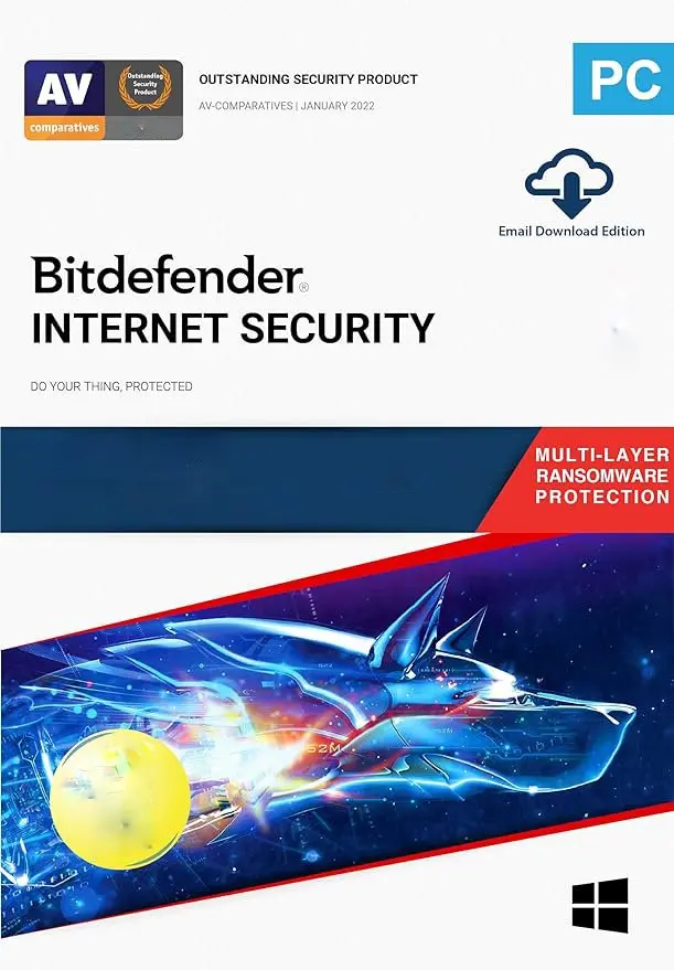 Bitdefender Internet Security (Global) (PC) 1 Device 1 Year - Digital Key