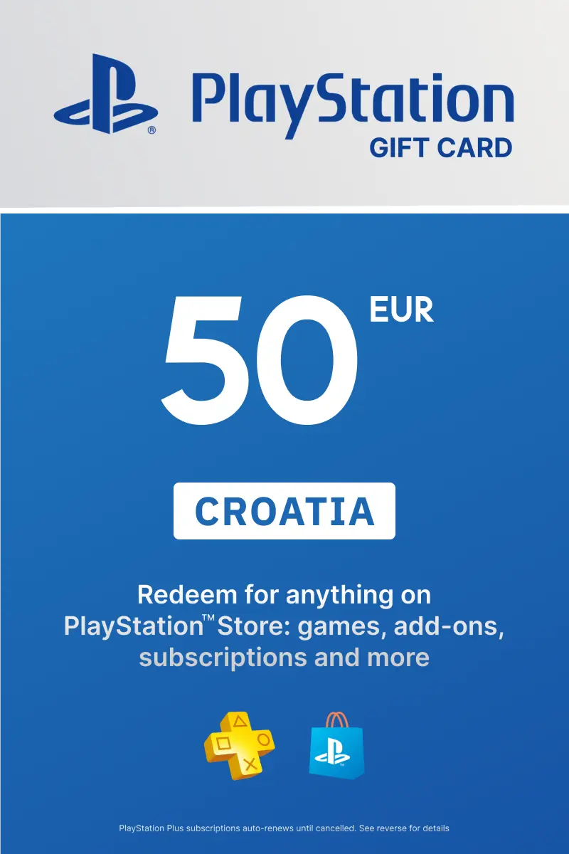 PlayStation Store 50 EUR Gift Card (Croatia) - Digital Key