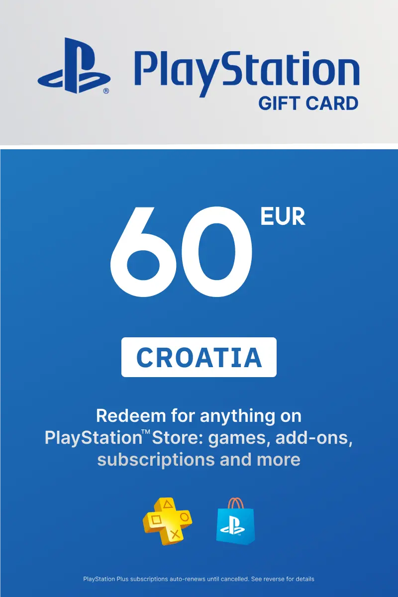 PlayStation Store 60 EUR Gift Card (Croatia) - Digital Key