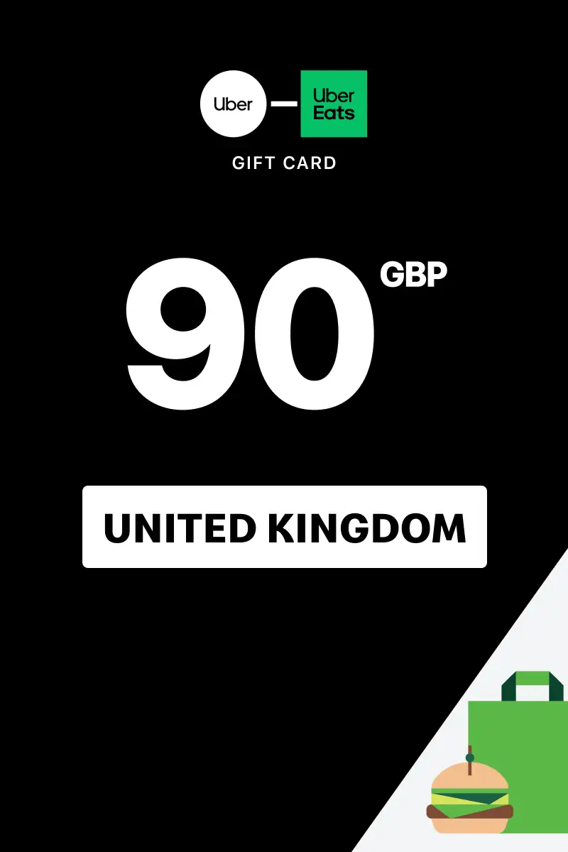 Uber Rides and Uber Eats 90 GBP Gift Card (United Kingdom) - Digital Key