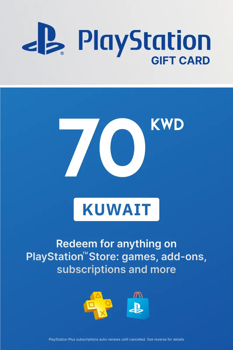 PlayStation Store 70 KWD Gift Card (Kuwait) - Digital Key