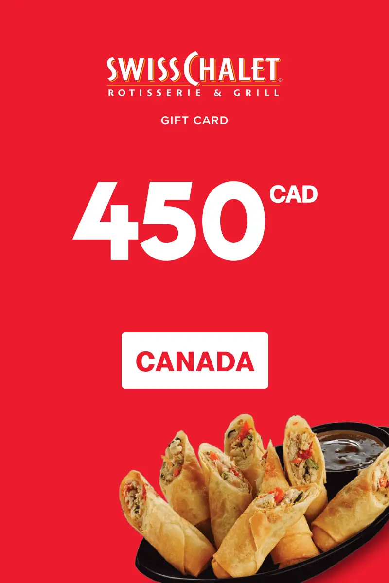 Swiss Chalet 450 CAD Gift Card (Canada) - Digital Key
