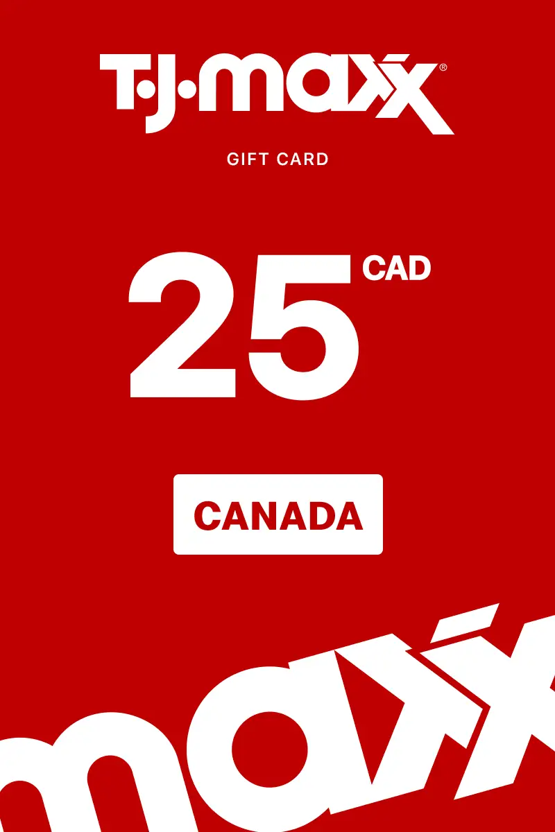 TJX 25 CAD Gift Card (Canada) - Digital Key