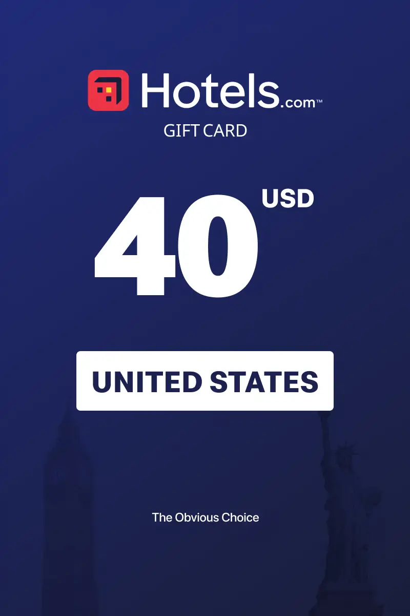 Hotels.com 40 USD Gift Card (United States) - Digital Key