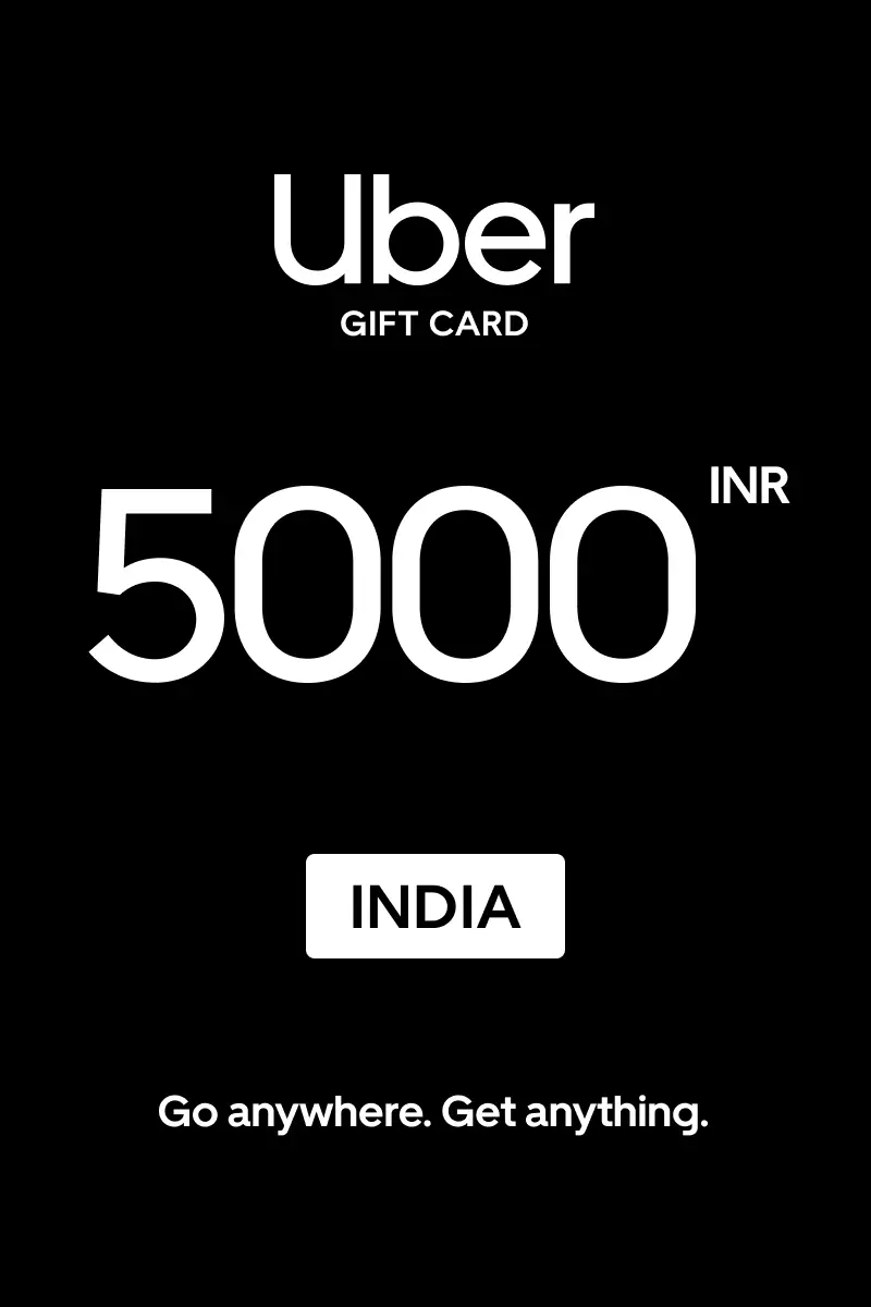 Uber 5000 INR Gift Card (India) - Digital Key