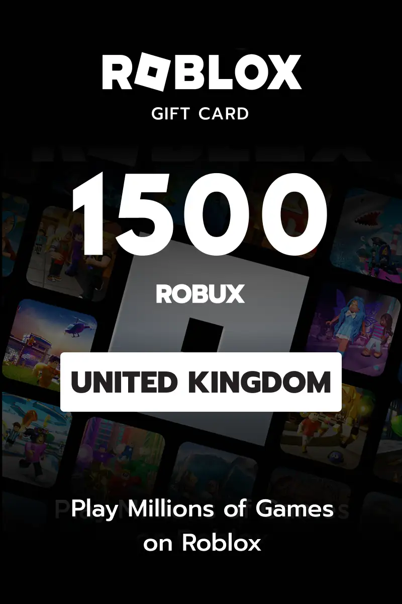 Roblox 1500 Robux (United Kingdom) - Digital Key