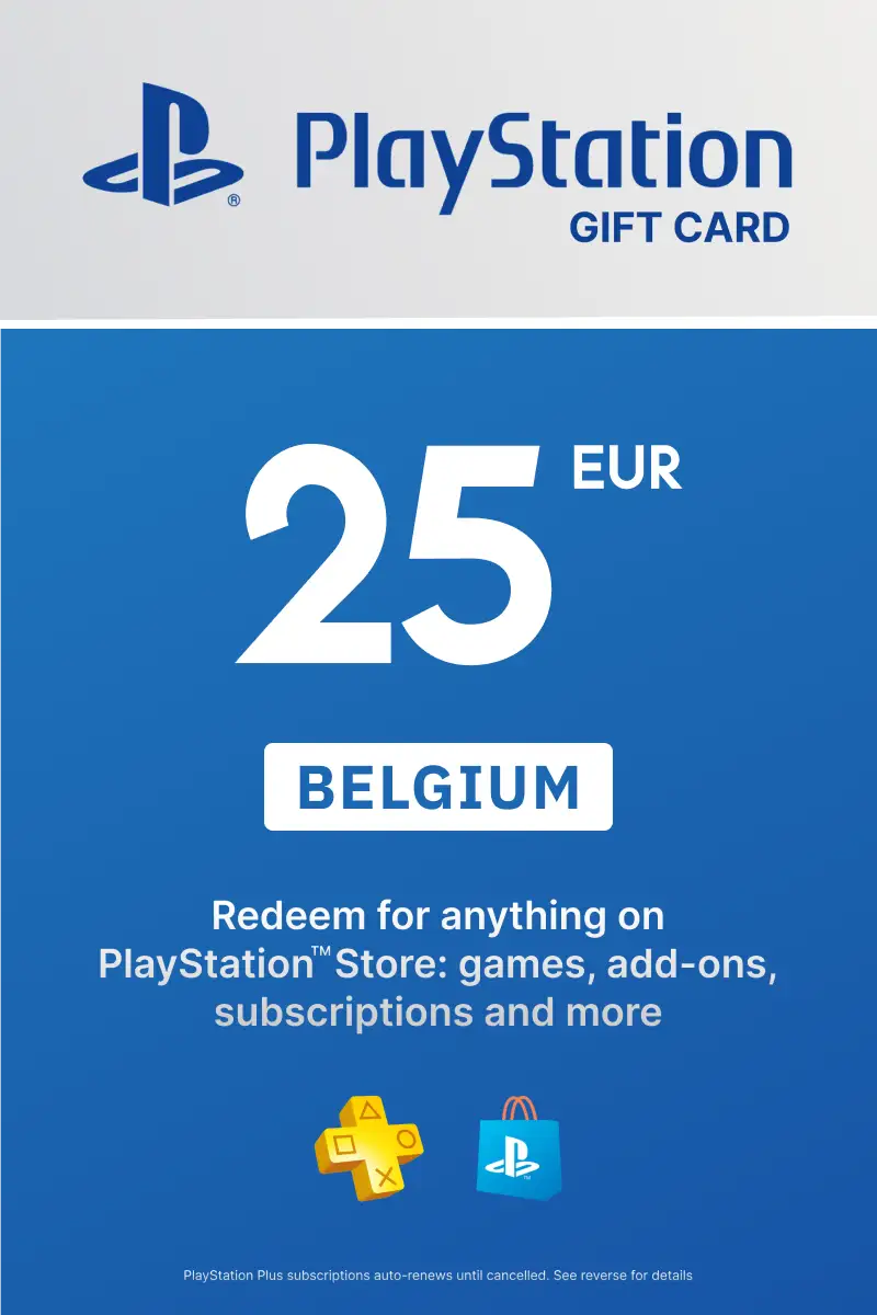 PlayStation Store 25 EUR Gift Card (Belgium) - Digital Key