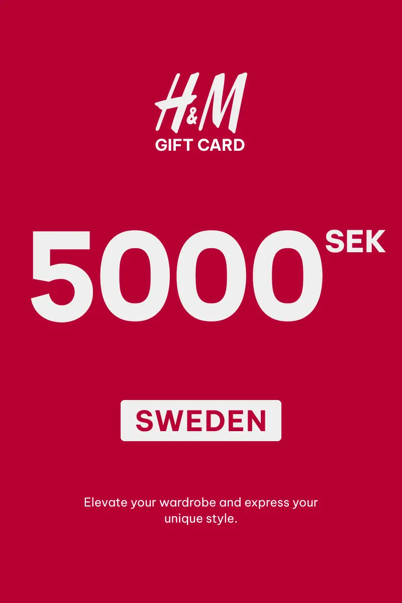 HandM 5000 SEK Gift Card (Sweden) - Digital Key