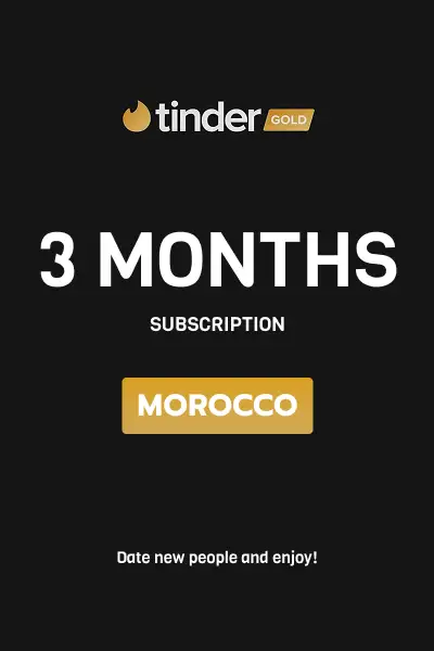 Tinder Gold 3 Months Subscription (Morocco) - Digital Key