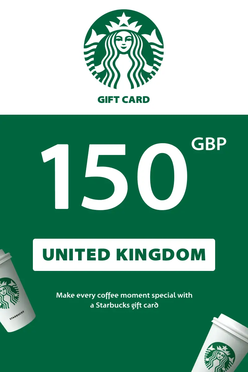Starbucks 150 GBP Gift Card (United Kingdom) - Digital Key