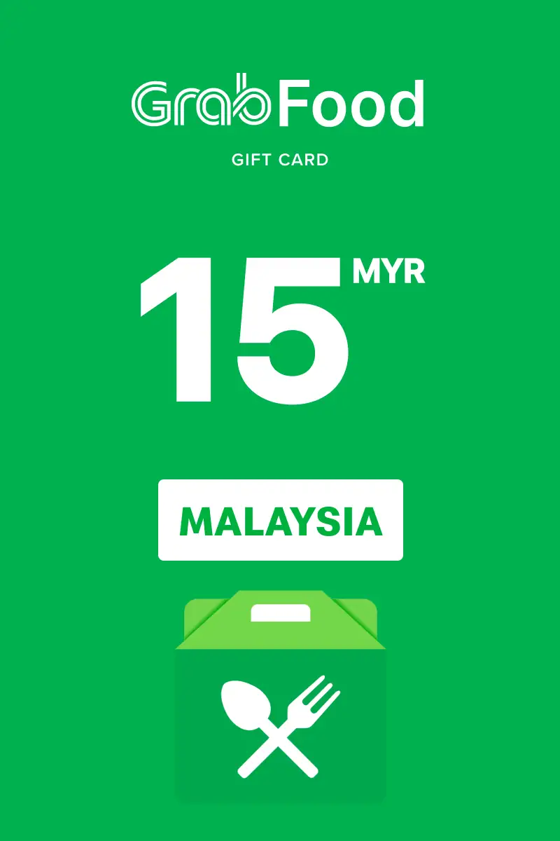 Grab Food 15 MYR Gift Card (Malaysia) - Digital Key