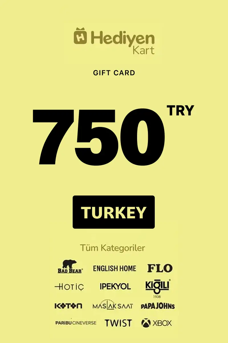 Hediyen Kart -All Access 750 TRY Gift Card (Turkey) - Digital Key