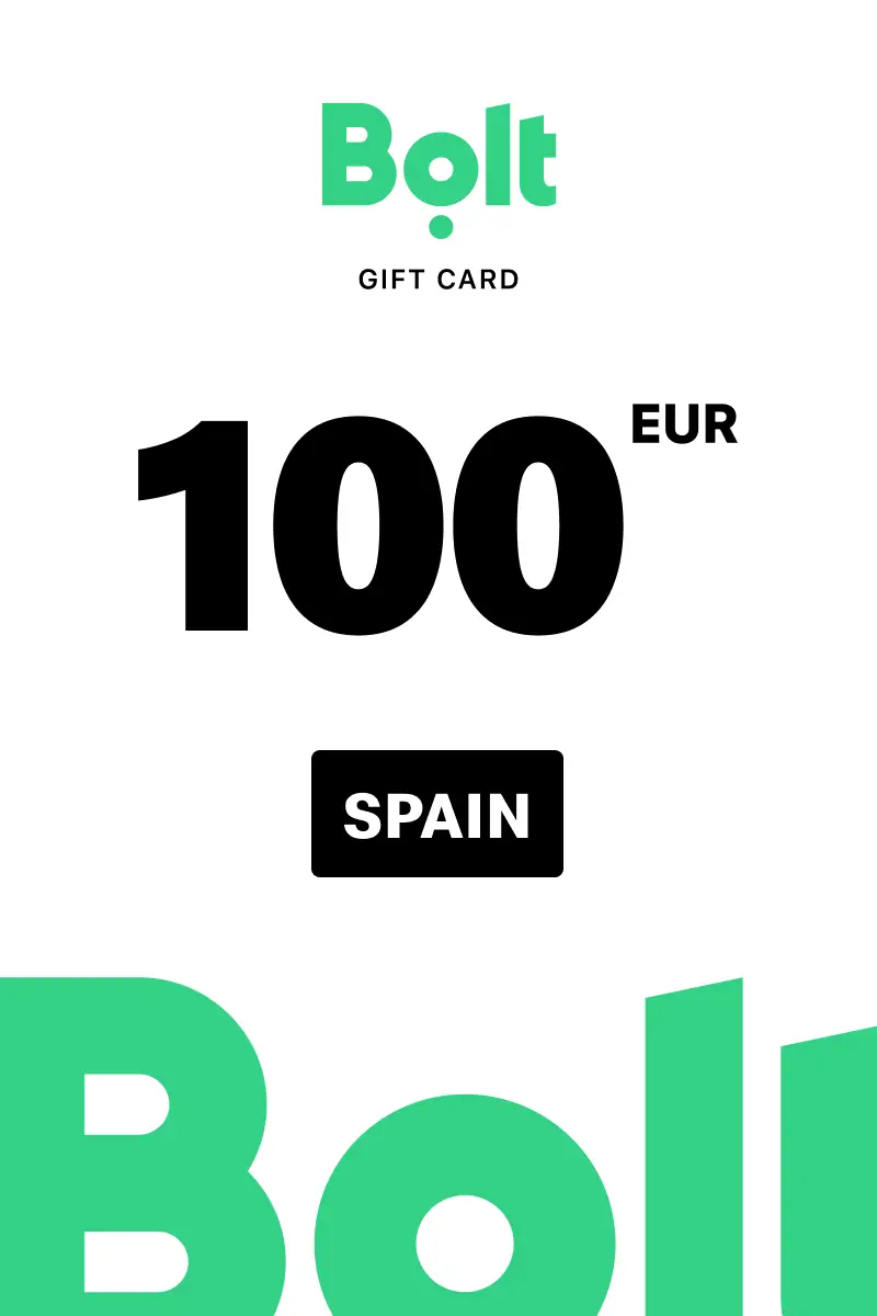 Bolt 100 EUR Gift Card (Spain) - Digital Key