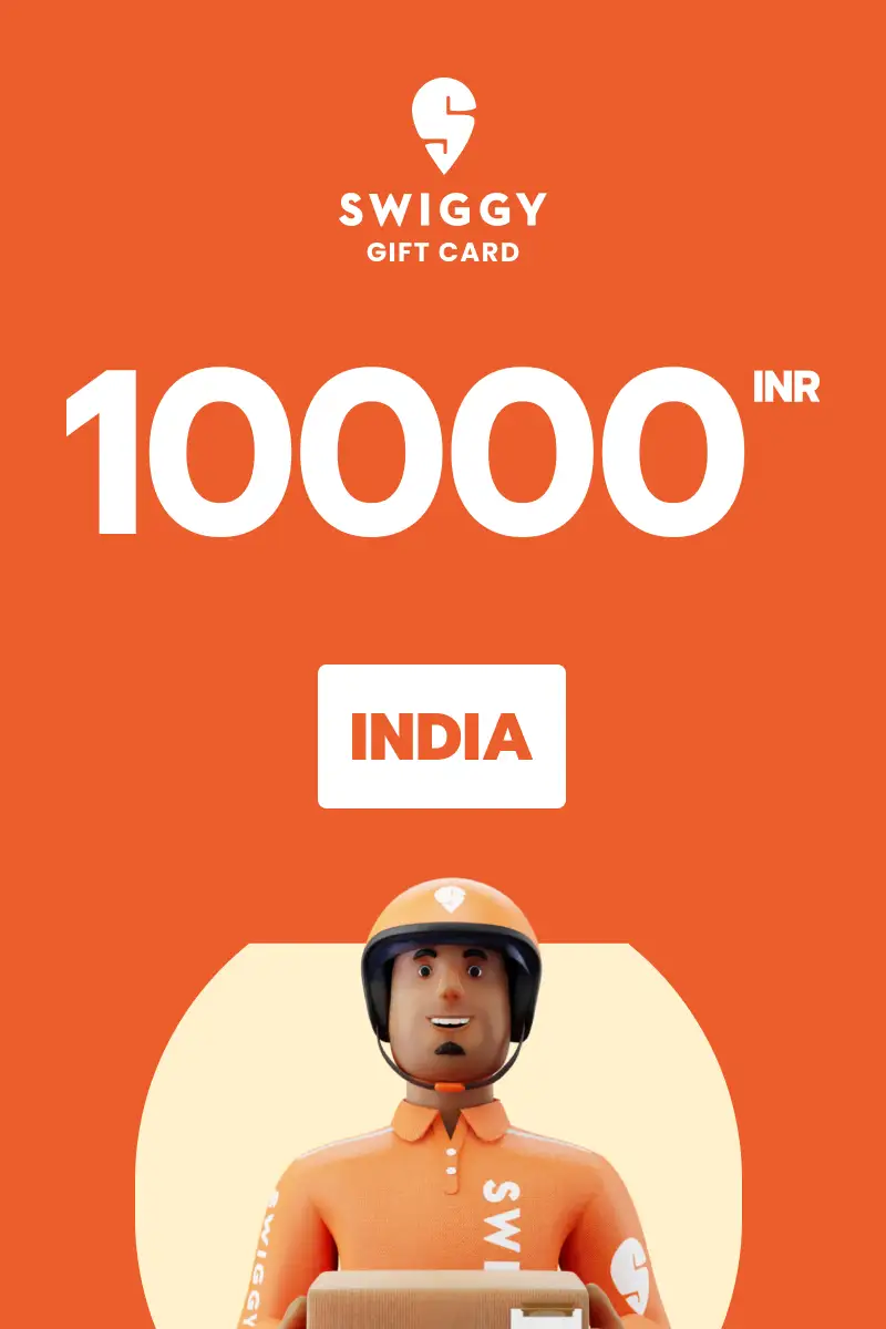 Swiggy 10000 INR Gift Card (India) - Digital Key