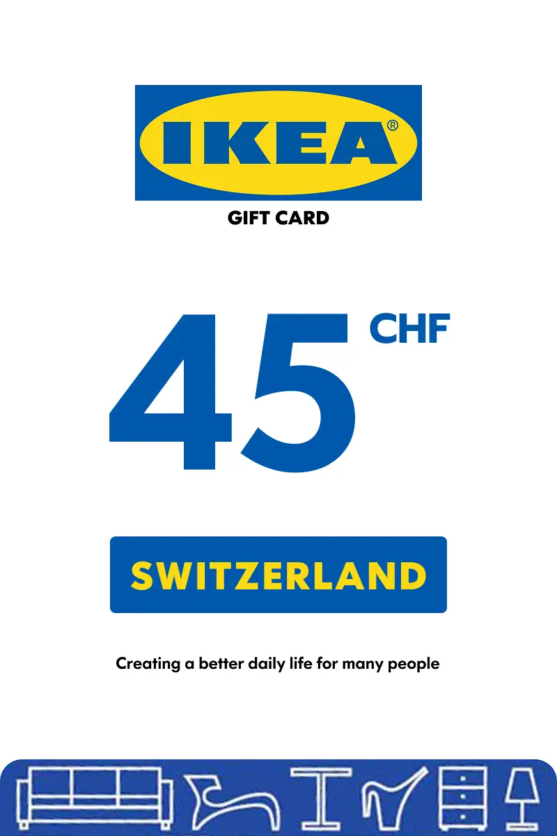 IKEA 45 CHF Gift Card (Switzerland) - Digital Key