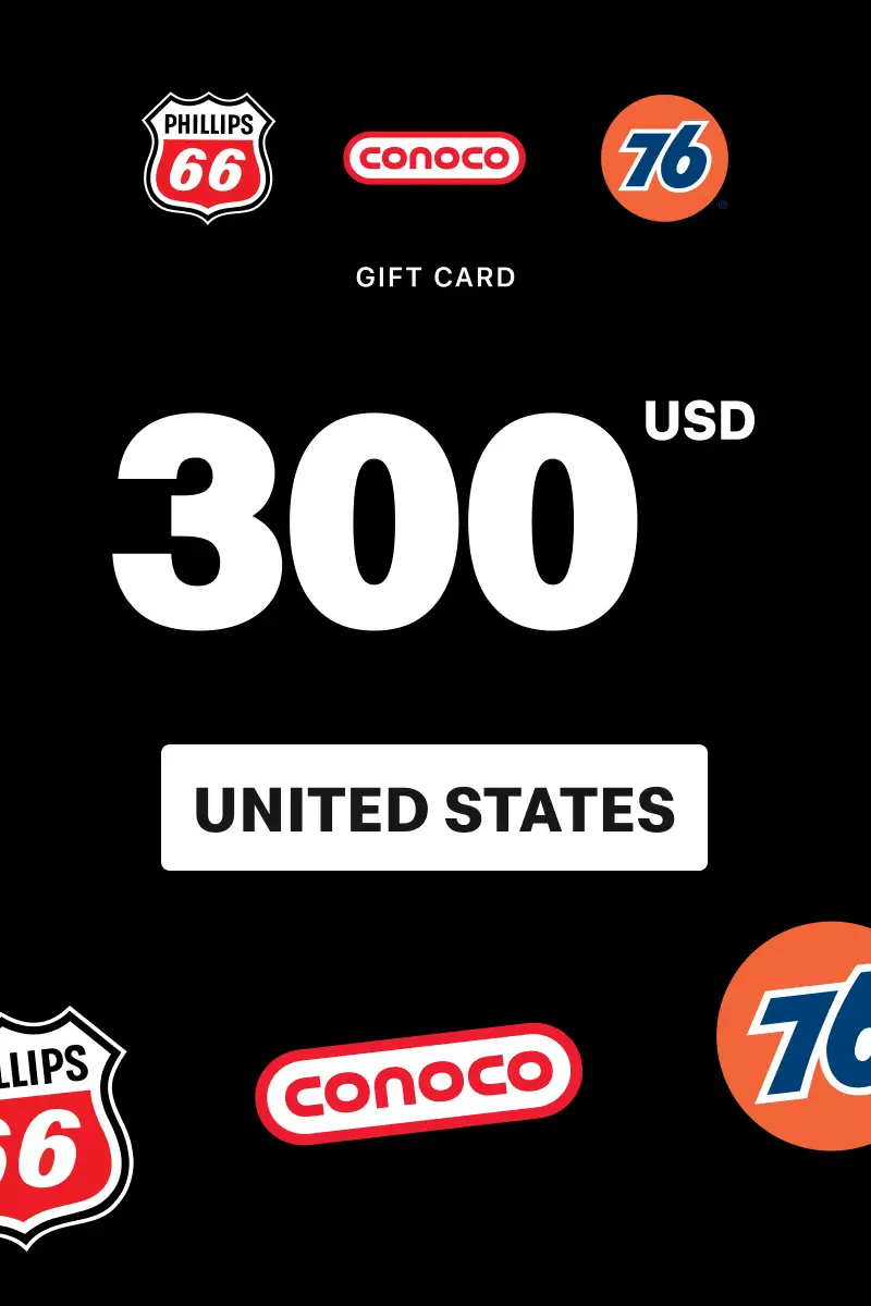 Phillips 66 - Conoco - 76 300 USD Gift Card (United States) - Digital Key