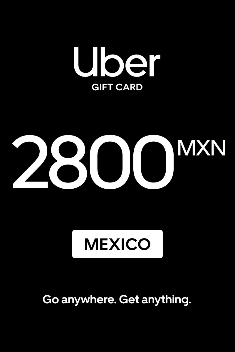 Uber 2800 MXN Gift Card (Mexico) - Digital Key