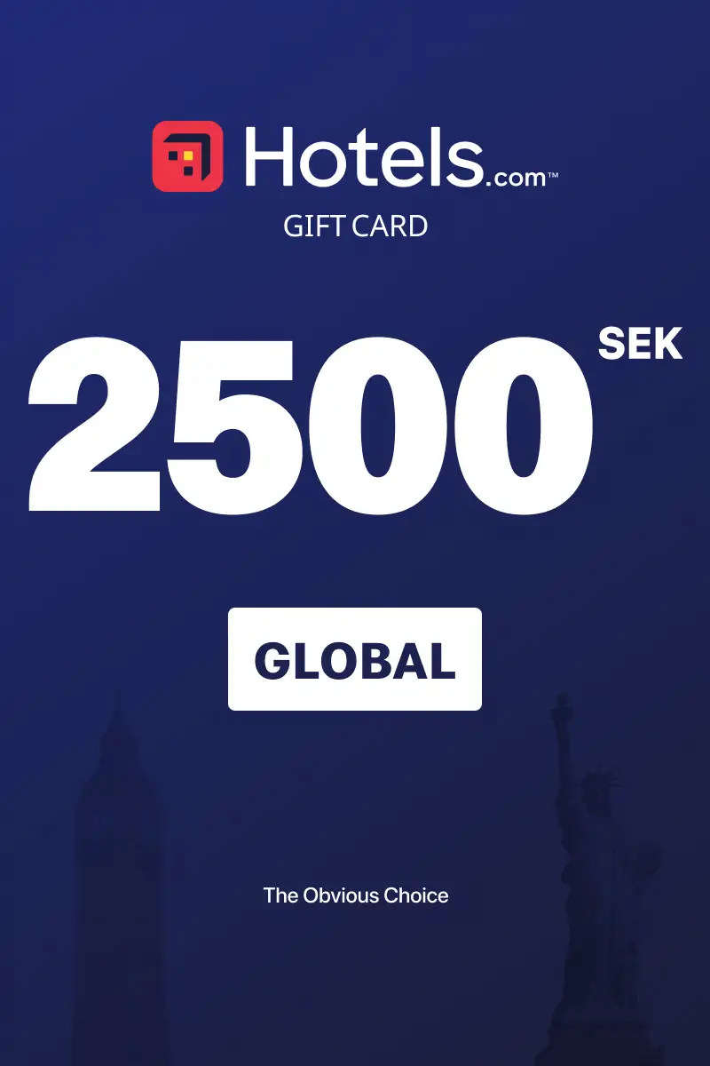 Hotels.com 2500 SEK Gift Card (Global) - Digital Key
