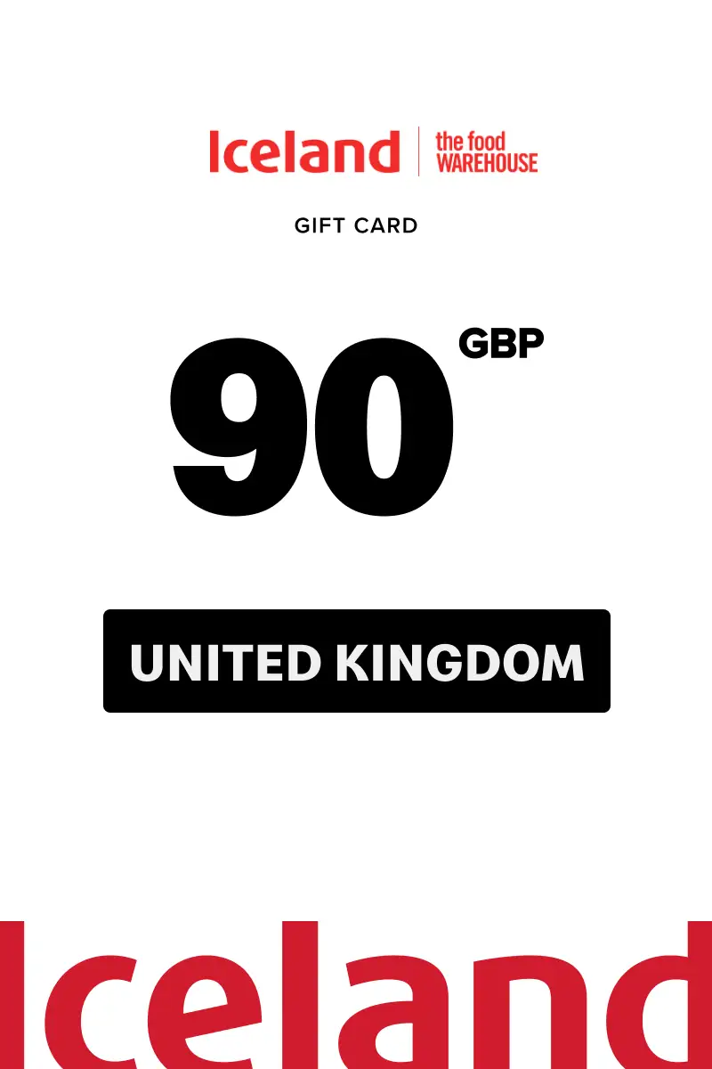 Iceland 90 GBP Gift Card (United Kingdom) - Digital Key