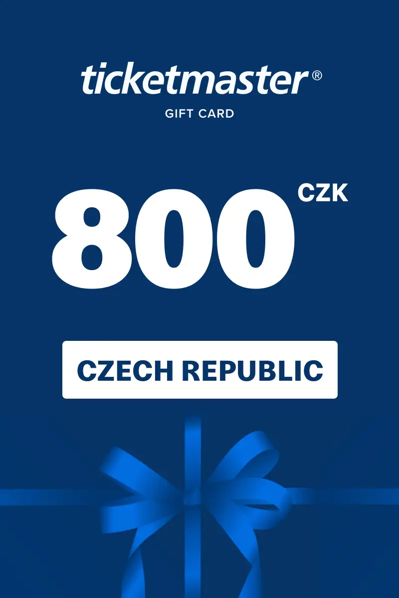 Ticketmaster 800 CZK Gift Card (Czech Republic) - Digital Key