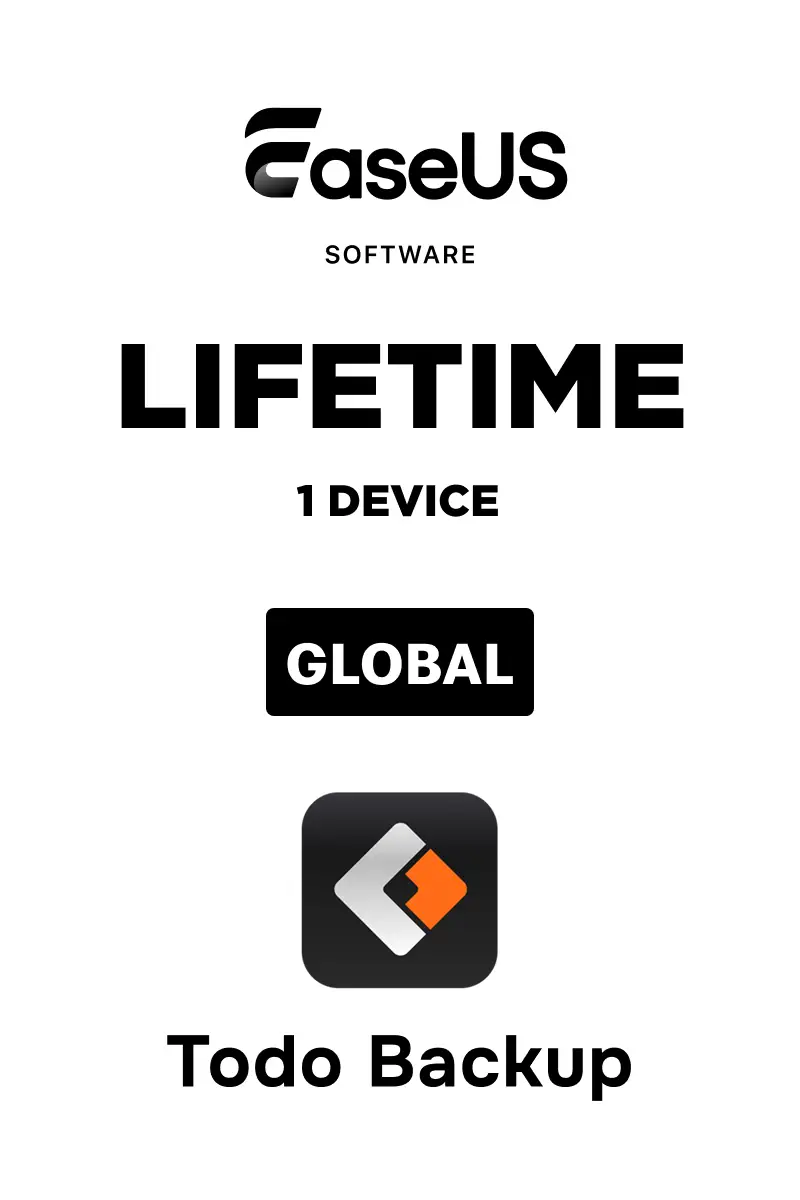 EaseUs Todo Backup Home (Global) (PC) 1 Device Lifetime - Digital Key
