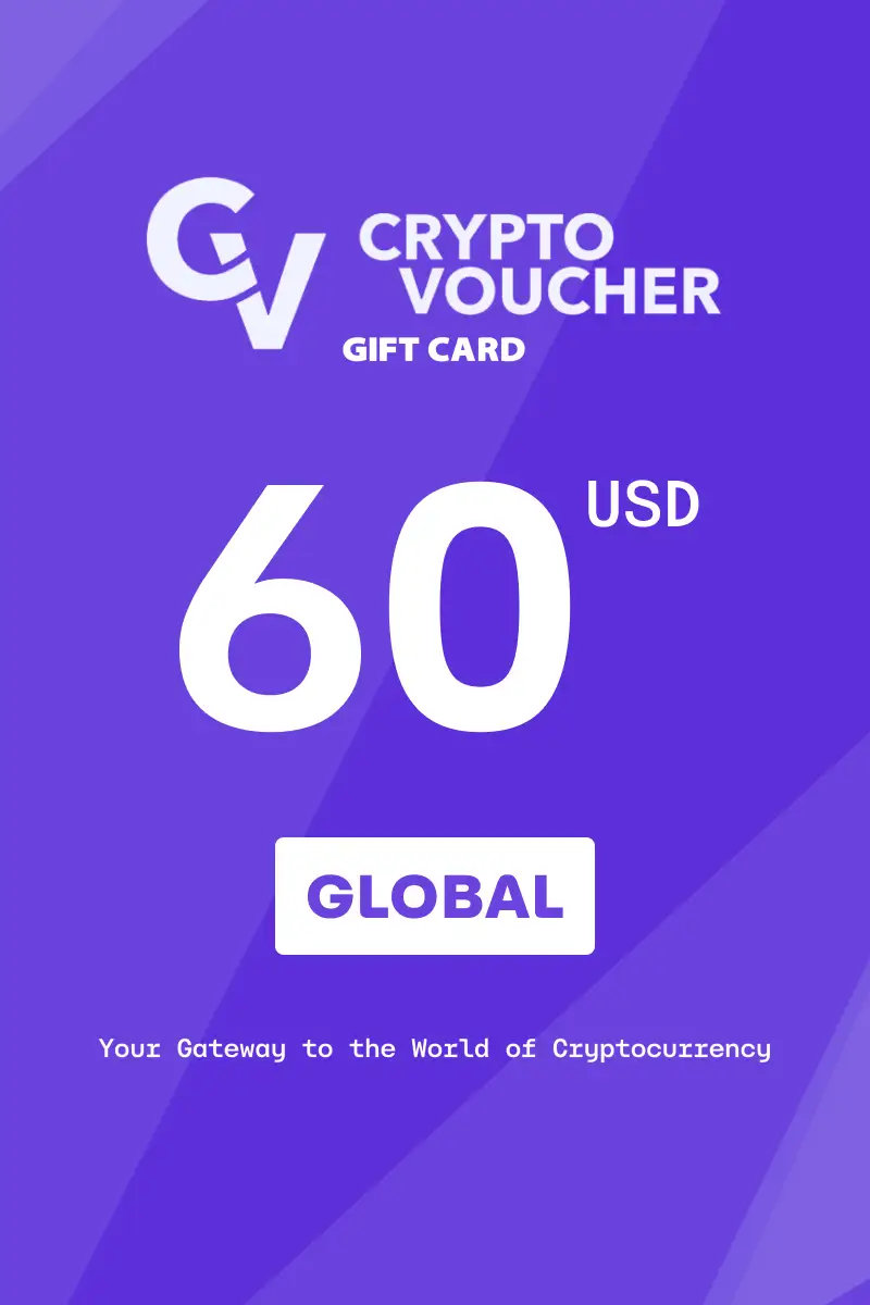 Crypto Voucher 60 USD Gift Card (Global) - Digital Key