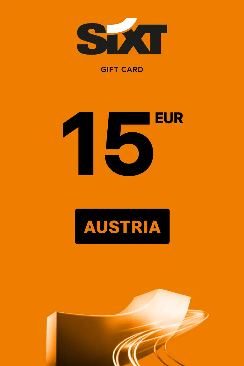 Sixt Rent A Car 15 EUR Gift Card (Austria) - Digital Key