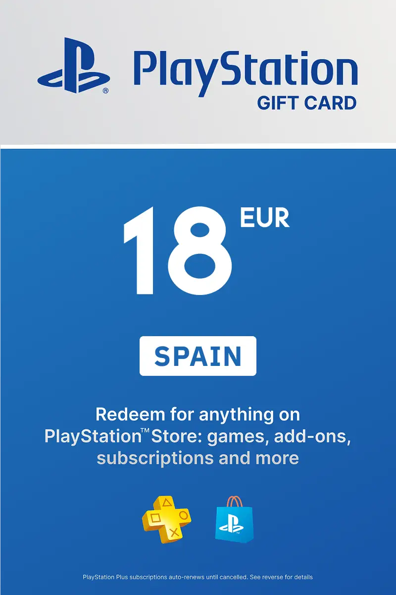 PlayStation Store 18 EUR Gift Card (Spain) - Digital Key