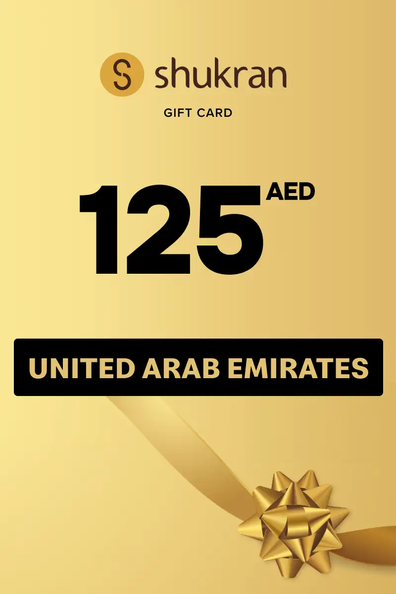 Shukran 125 AED Gift Card (United Arab Emirates) - Digital Key