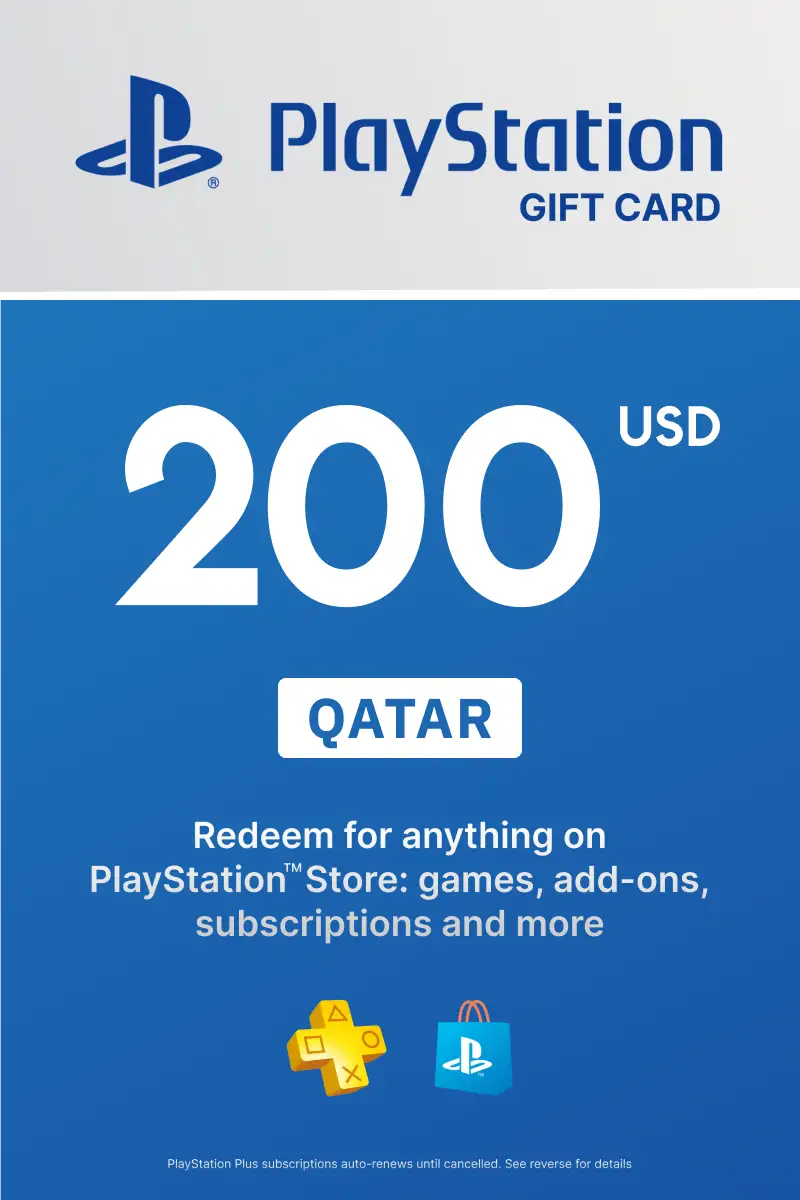 PlayStation Store 200 USD Gift Card (Qatar) - Digital Key