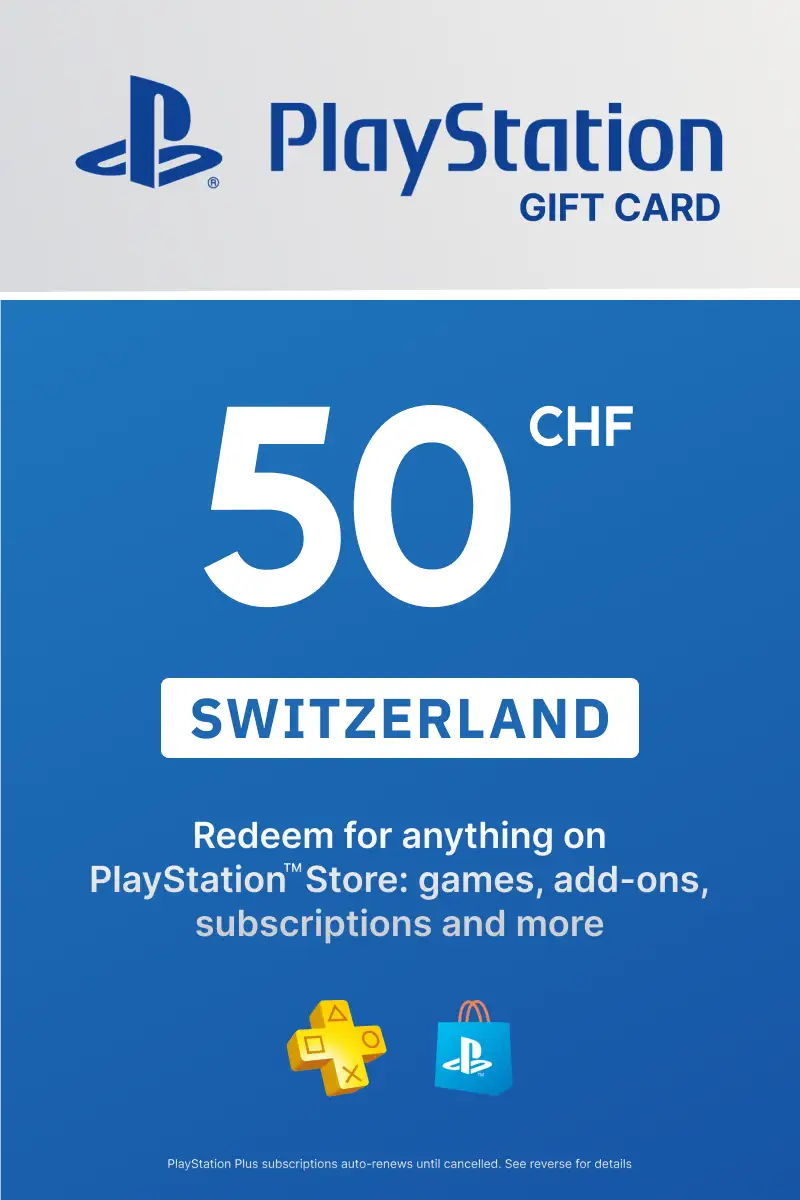 PlayStation Store 50 CHF Gift Card (Switzerland) - Digital Key